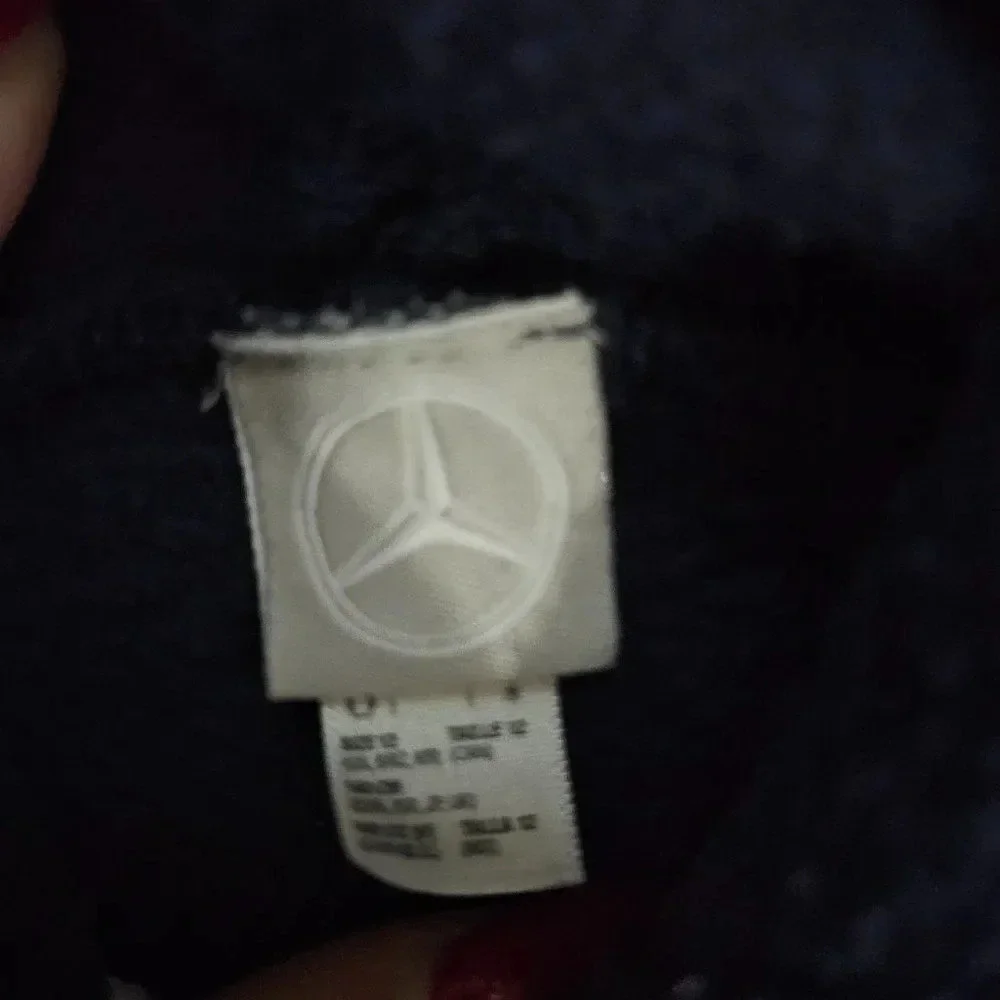 Mercedes Benz Boy's Navy Blue Long Sleeves Full Zip Hoodie Size 12